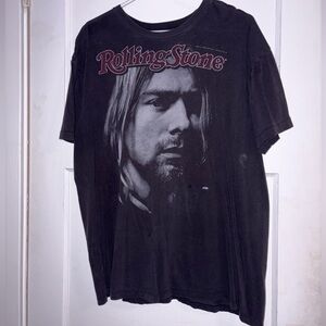 Rare The Rolling Stones vintage Kurt Cobain 1994 Graphic Tee